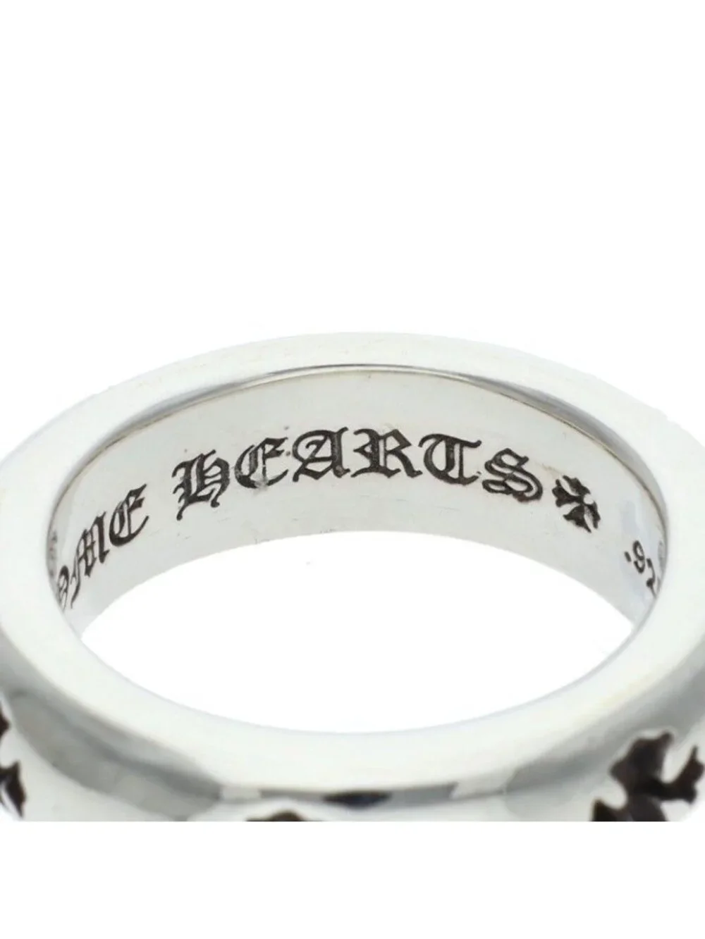 Chrome Hearts Negative CH Plus Silver Ring